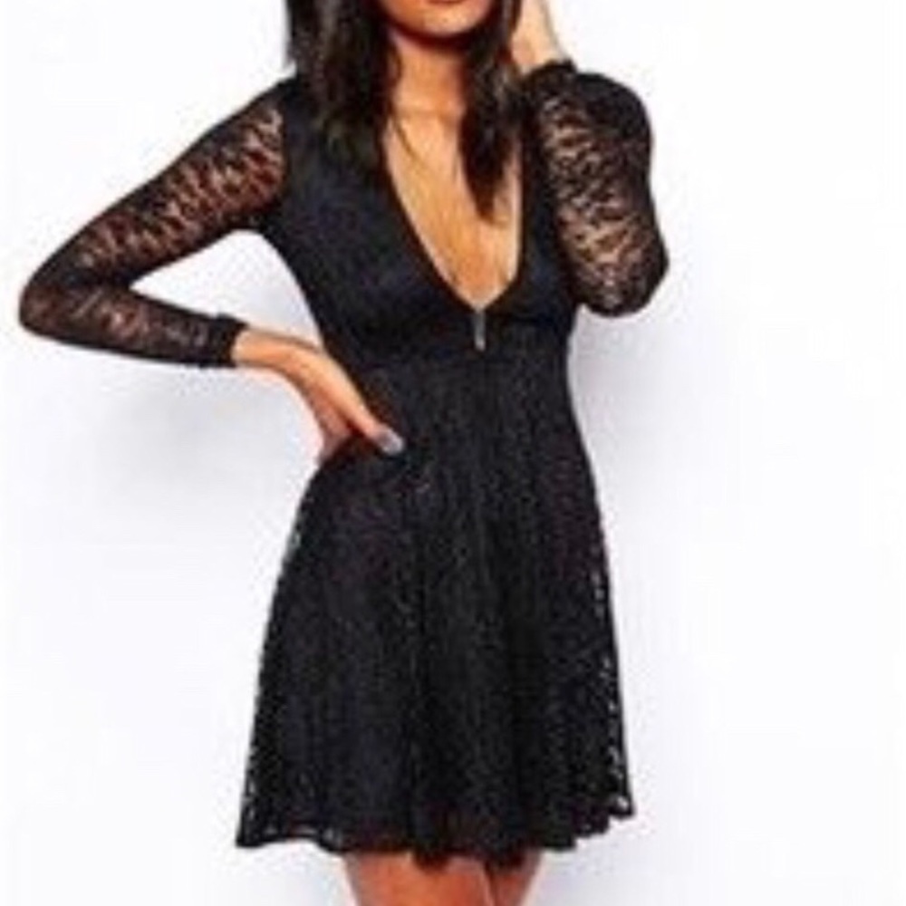 Free people black gypsy lace dress